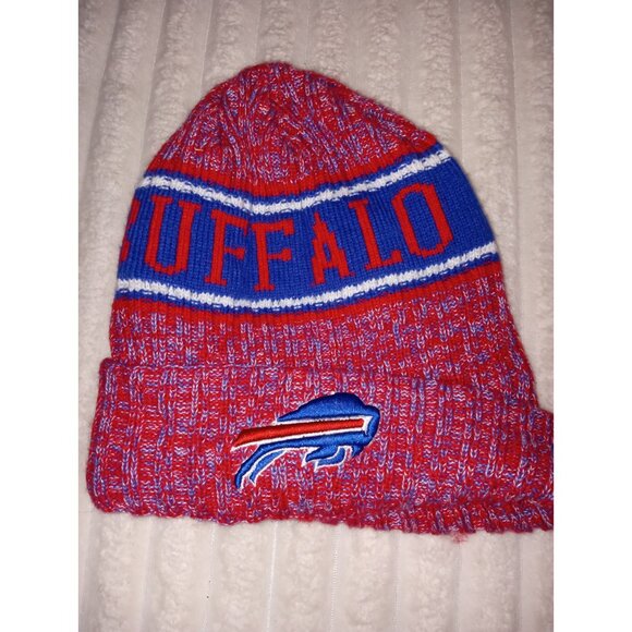 NFL Buffalo Bills Football Hat and Scarf Unisex Winter Fan Gear - Picture 2 of 7